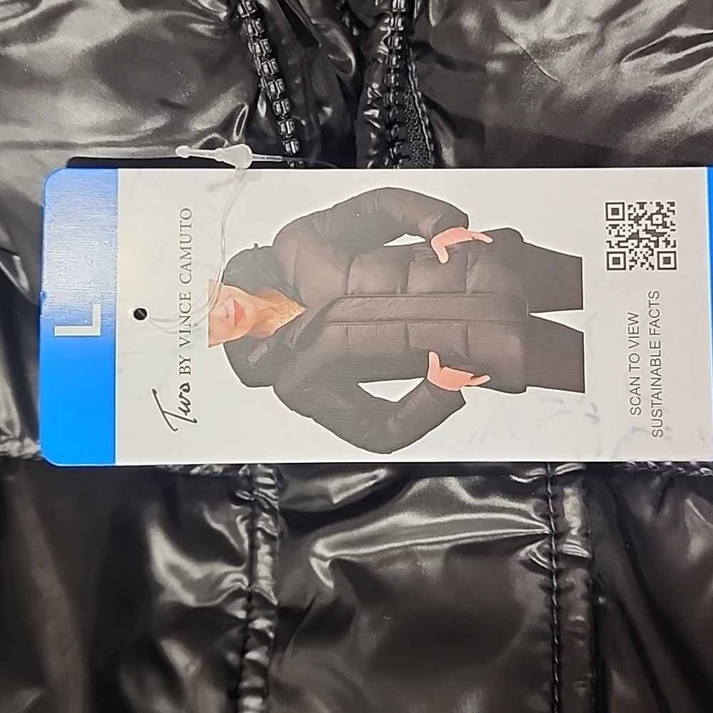 Two by Vince Black Puffer Jacket